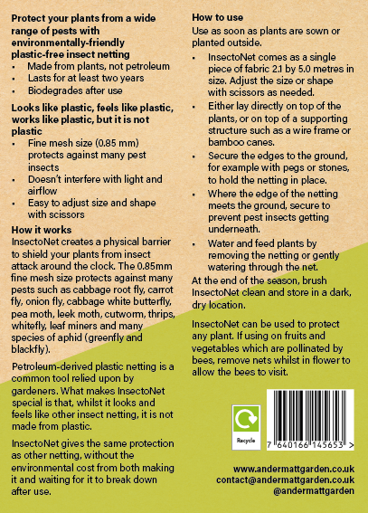 InsectoNet plastic-free insect net