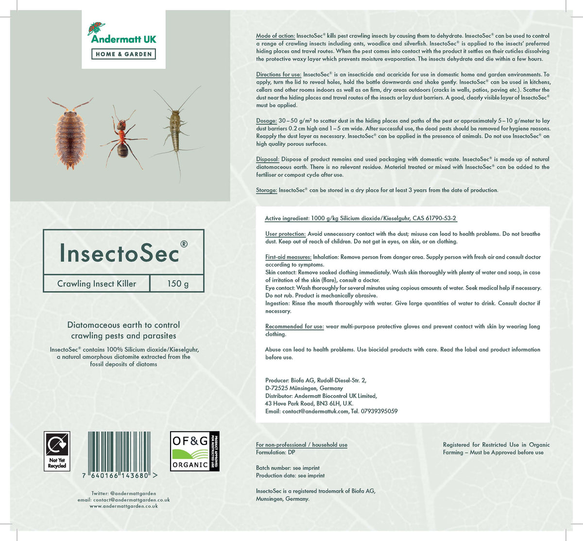 InsectoSec® Crawling Insect Killer