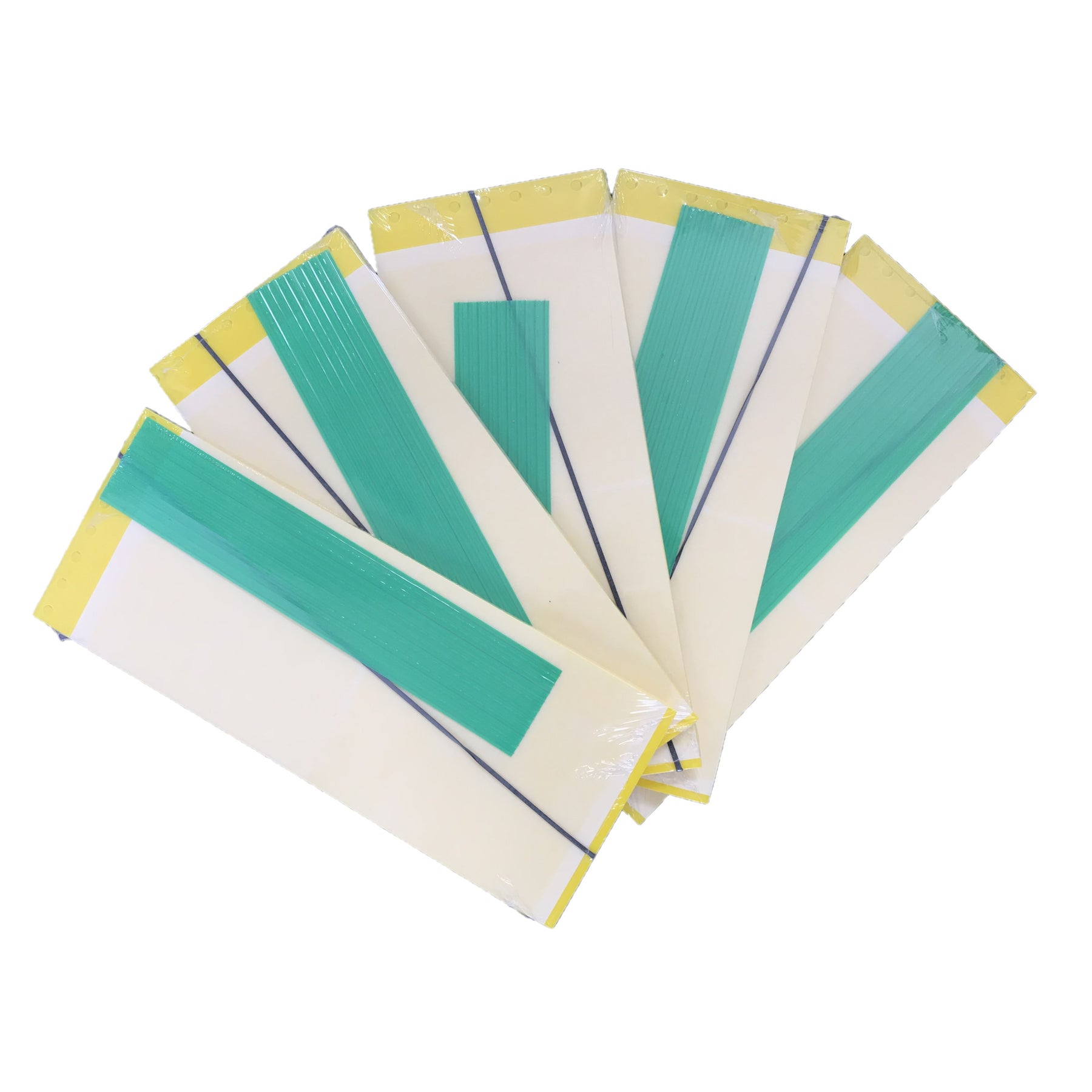 Photo of packaged yellow sticky traps.