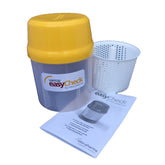 Photo of opened Varroa EasyCheck container and instruction manual.