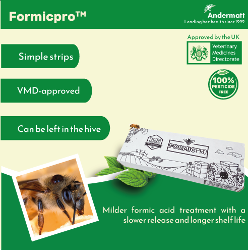 Graphic illustration of a Formicpro label.