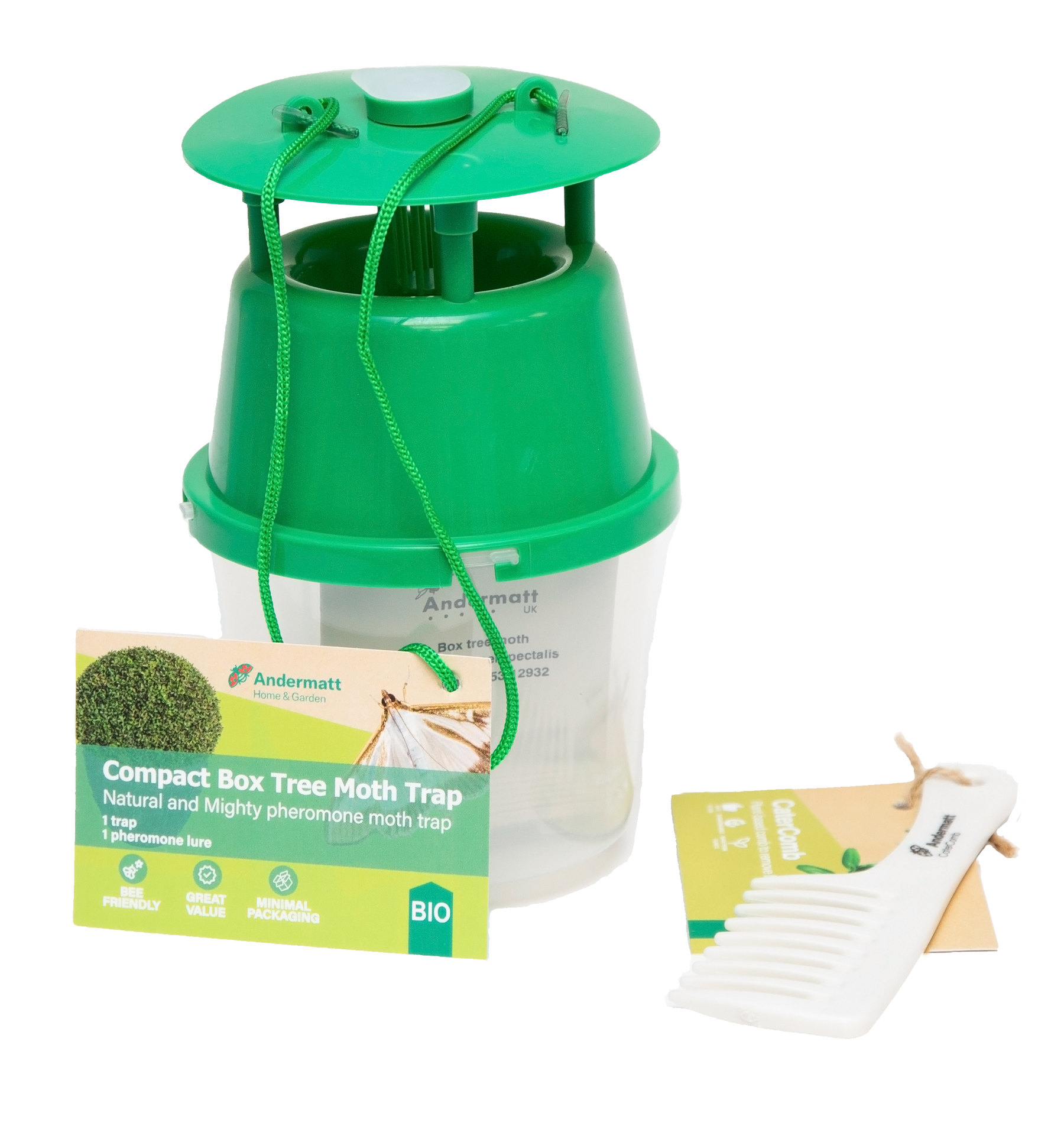 Compact Box tree moth trap + CaterComb