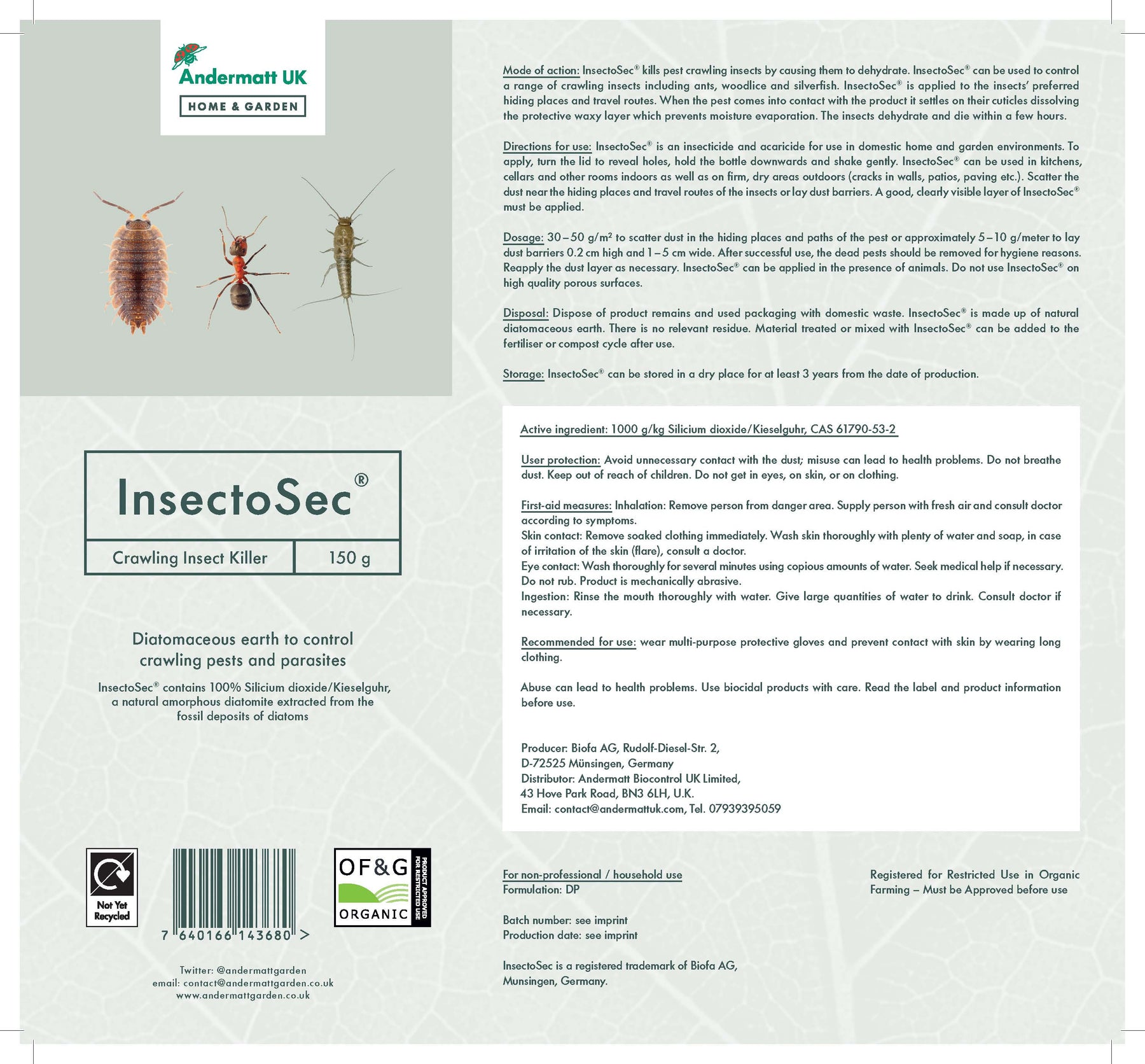 InsectoSec Crawling Insect Killer