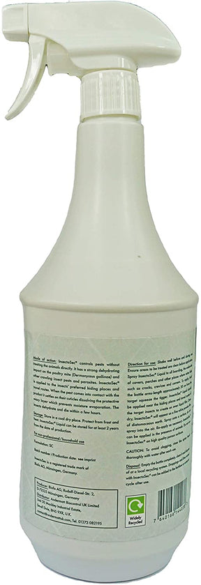 Photo of an InsectoSec Poultry Care spray bottle.