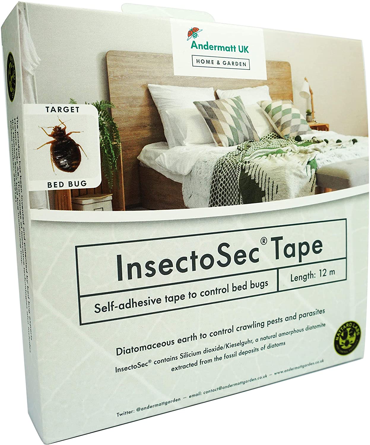 Photo of the InsectoSec Tape packaging.