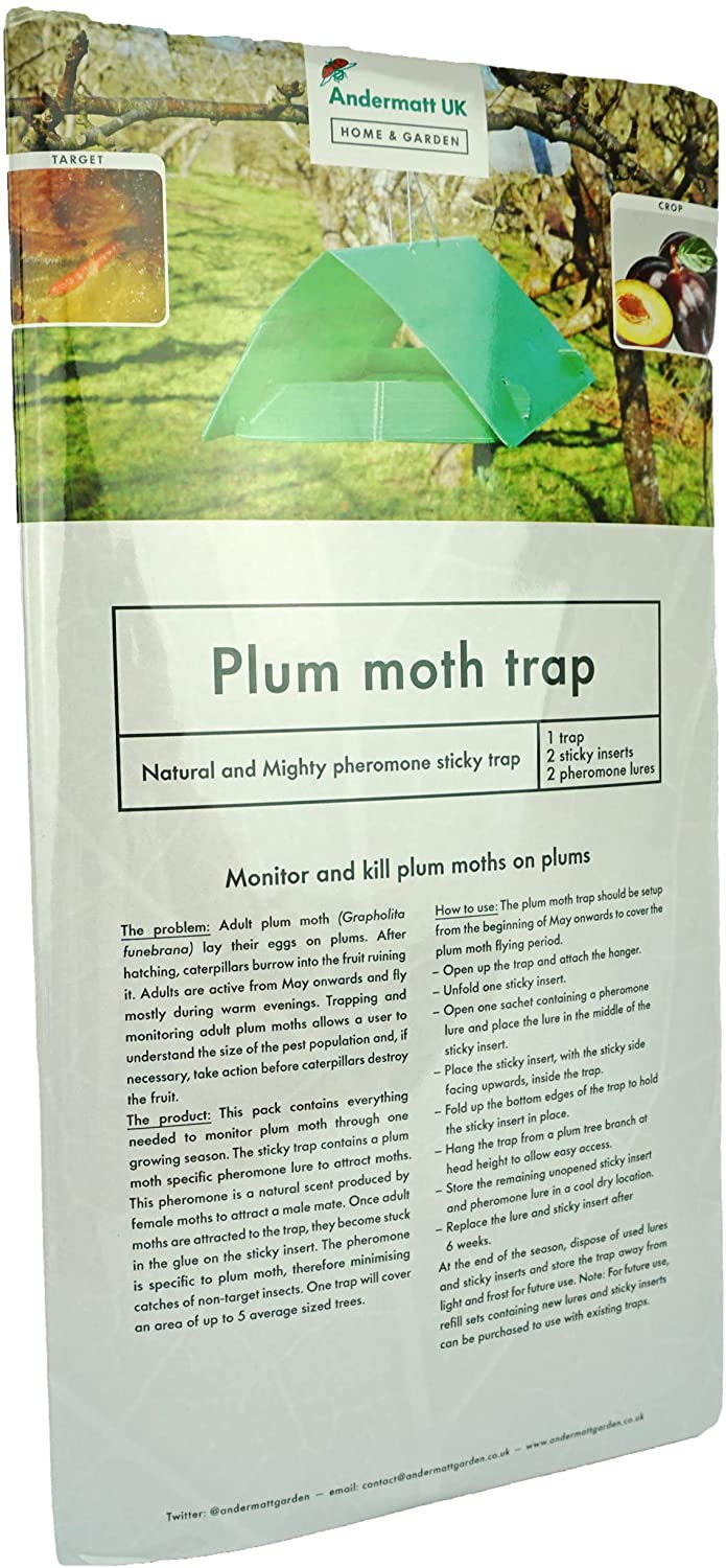 Photo of Plum Moth Trap packaging.