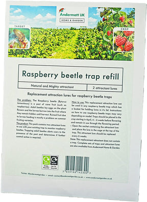 Photo of Raspberry beetle trap packaging.