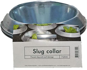 Photo of slug collar and label packaging.