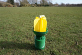Photo of the chafer beetle funnel trap on a field.