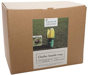 Photo of the cardboard container for the chafer beetle trap.